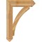 Ekena Millwork Thorton Arts & Crafts Rough Sawn Bracket, Western Red Cedar, 6"W x 28"D x 40"H BKT06X28X40THR03RWR - alternate 4